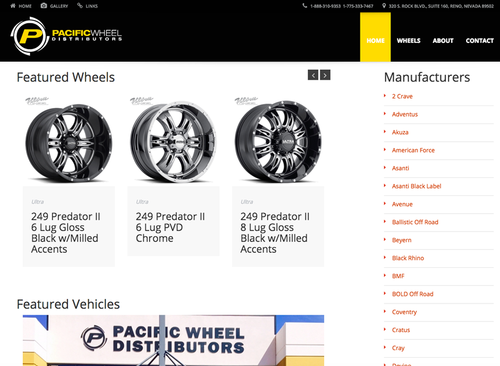 Pacific Wheel - Website